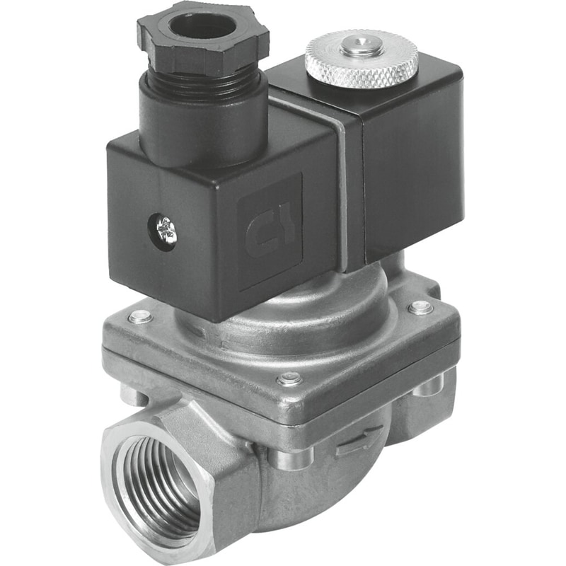 Solenoid-actuated process and media valves